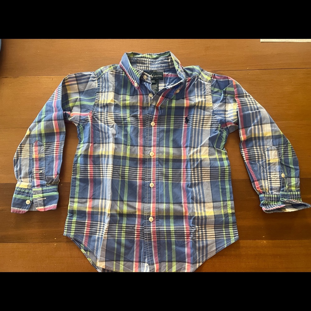 Ralph Lauren kids shirt multi color size 4/4T